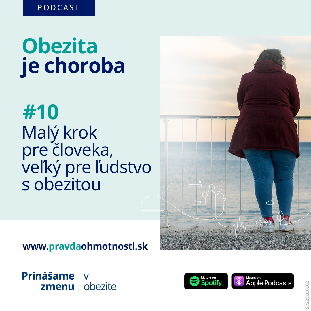 obezita je choroba - malý krok pre človeka, veľký pre ľudstvo s obezitou